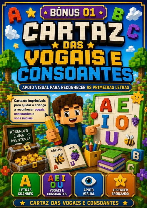 Bônus 1 - Cartaz das Vogais e Consoantes